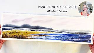 Paint a Panoramic Marshland in Watercolour | Loose & Atmospheric Members Tutorial