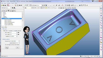 CADfix advanced CAE prepare  - Remove fillets
