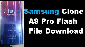 Samsung Clone A9 Pro Flash File MT6580 Firmware