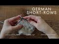 Knitting help german shortrows techniques  