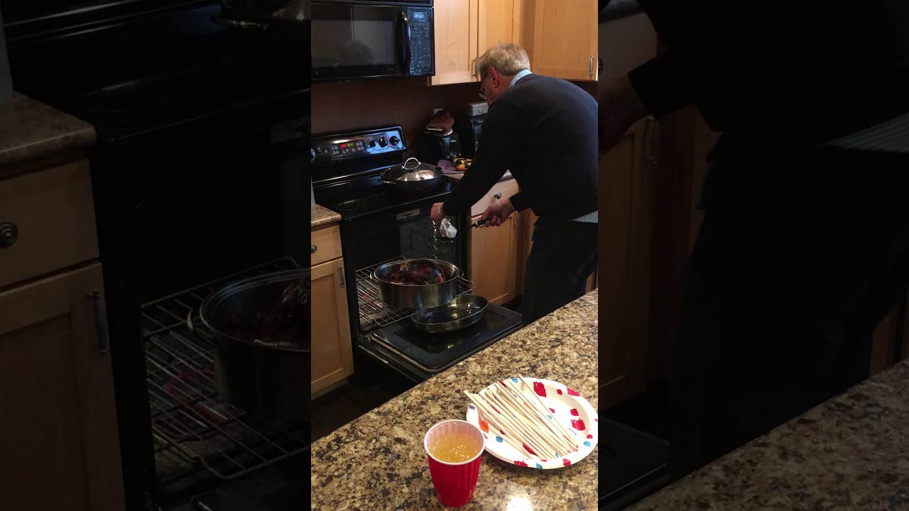 Uncle Buck Burns Turkey on Thanksgiving and left plastic giblets bag