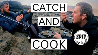 Catch And COOK | Teach A Beginner To Catch And Cook | Pollock Fishing Ireland
