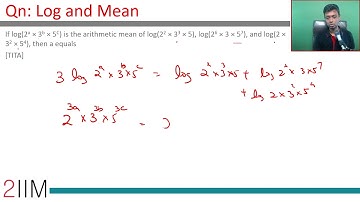 CAT 2017 Question | Slot - 2 |  Log and Mean