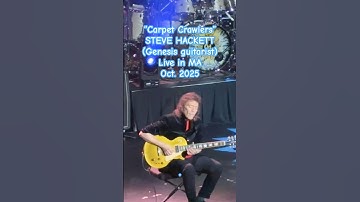 New STEVE HACKETT final guitar solo in "CARPET CRAWLERS", epic GENESIS tune from 