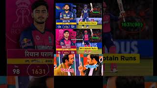 Parag &amp; pant IPL Stats Comparison 🥶👀🏏#ipl2026#riyanparag#rishabhpant#captain#iplstats#indiancricket