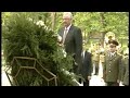 Wreath Ceremony Boris Yeltsin (Lays Flowers) 8 May 1995 Russian Anthem (RAW) - Unknown Soldier