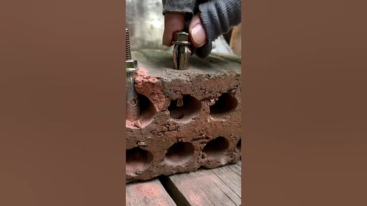 Fixing Loose Anchor Bolts in Hollow Brick Walls. #tooltips #hacks #anchor #wallanchor #expansionbolt