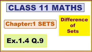 Ex.1.4, (Q.9 ) Chapter:1 Sets | Ncert Maths Class 11 | Cbse