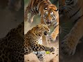 🐅 Tiger vs. Jaguar: Big Cat Strength Test #shorts