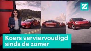 Het aandeel tesla gaat door dak. sinds de zomer is koers
verviervoudigd. en dat terwijl pessimisten nog niet zo lang einde
voorspelden van auto...