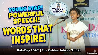 🎙️ A Little Voice with a Big Message! | Inspirational Kids Speech | Kids Day 2026