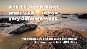 Can an HDR programme (Nik HDR Efex) match a manual exposure blend in Photoshop?