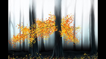 RoshsArt-Flaming Forest - Procreate Digital Painting Tutorial and Time Lapse Video