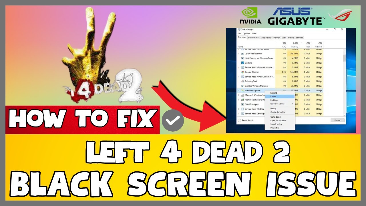 How to Fix left 4 dead 2 Black Screen ISSUE | 2023 Easy Fix #updated ...