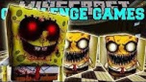 PopularMMOs Pat and Jen Minecraft EVIL SpongeBob CHALLENGE GAMES Lucky Block Mod Modded Mini Game