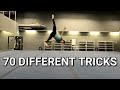 70 tricks in one session tricking