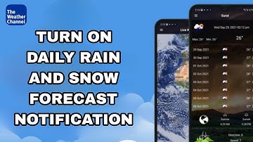 How To Turn On Daily Rain And Snow Forecast Notification On The Weather Channel App