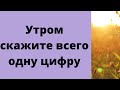 Утром скажите всего одну цифру. | Тайна Жрицы |