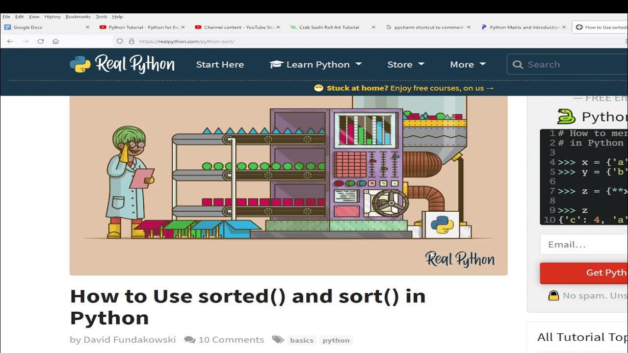 What is the difference between Python .sort vs .sorted? - YouTube
