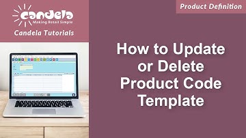 Retail Software: How to Update or Delete Product Code Template