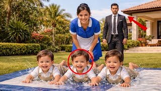 Sang miliarder pulang ke rumah... terkejut dengan tindakan pembantunya terhadap dirinya.