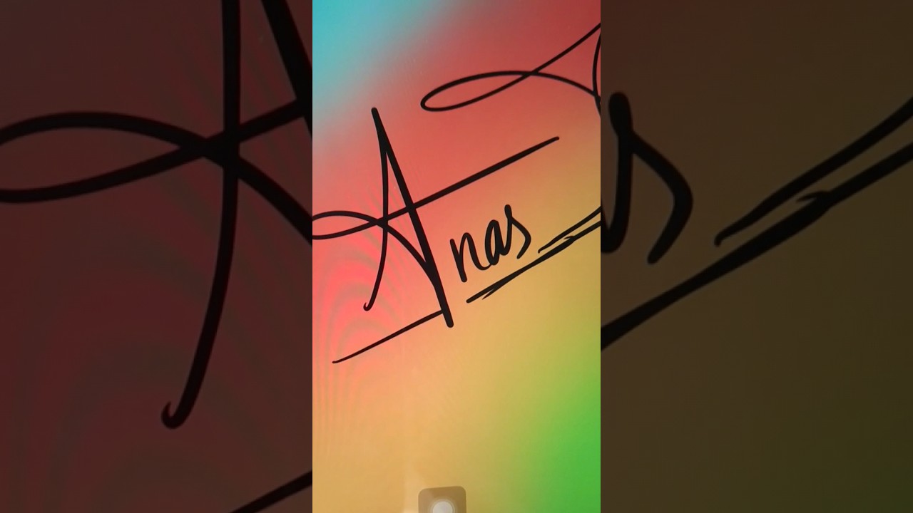 ANAS name signature on procreate comment your names 