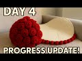 How to make croshet rose bookay blanket, croshet bookay blanket,day 3