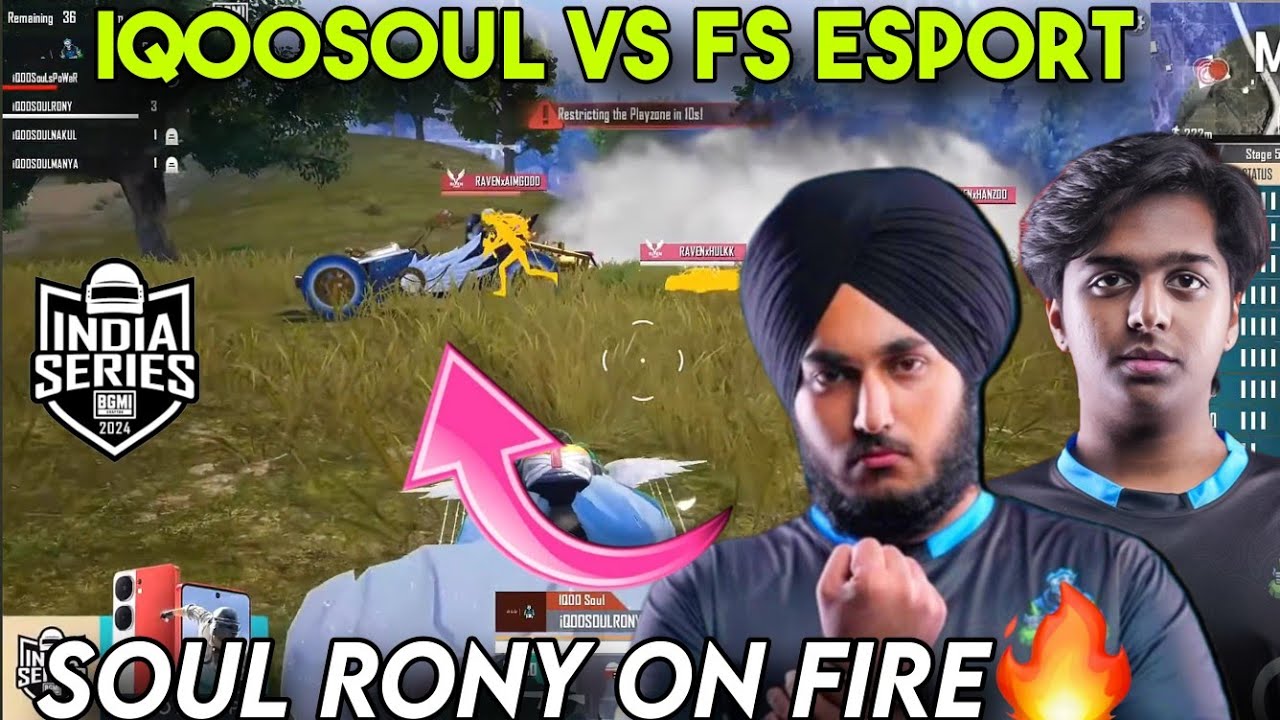 IQOOSOUL VS FS ESPORT🚀SOUL RONY ON FIRE 🔥#soul #teamsoul # ...