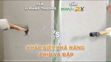 So sánh DURAflex và tấm xi măng thông thường | Thử thách độ bền va đập