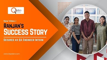 Smruti Ranjan Manik Becomes QA Engineer Intern | Chemical to IT | QSpiders BTM Success | B.Tech 2024