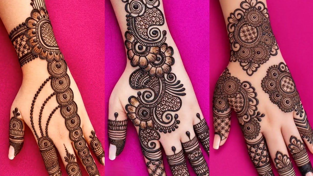 chhath puja special mehndi design || simple mehndi design front hand || mehandi ka design