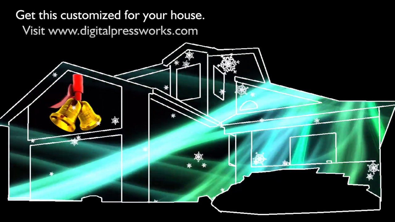Christmas Color Explosion House Projection Mapping Video Sample - YouTube