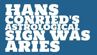 What Was Hans Conrieds Birthday?