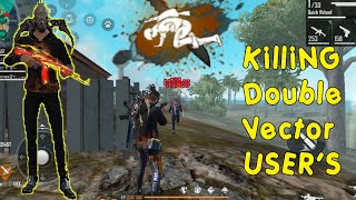 Free Fire || How to kill Double Vector Users || How to Deafeat Double Vector. By Spectra