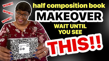The Ultimate HALF COMPOSITION Book Hack! You Won’t Believe This Easy MAKEOVER!