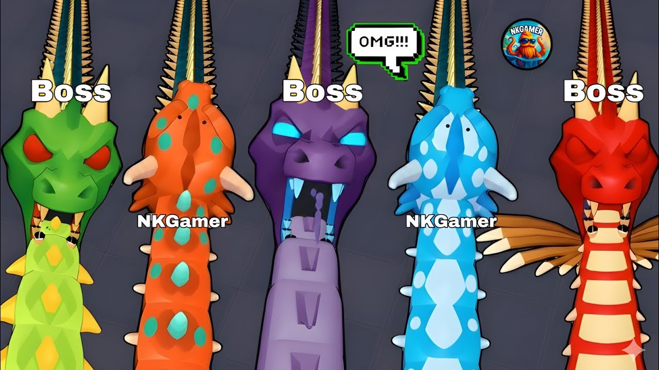 🔥 Epic Legendary Boss Snakes Showdown 💥 | Snake Rush Clash Battle 🔥