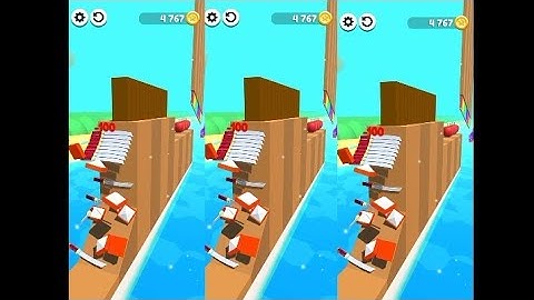 Noob vs Pro Vs Hacker slice it all Very satisfying  ASMR slicing game || The best Hamster challenges