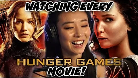 WATCHING ALL THE HUNGER GAMES MOVIES!! | here they...