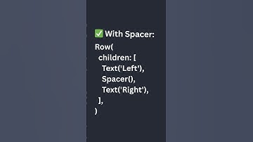 Flutter Spacer() Tutorial: Perfectly Space Widgets Like a Pro! 🚀