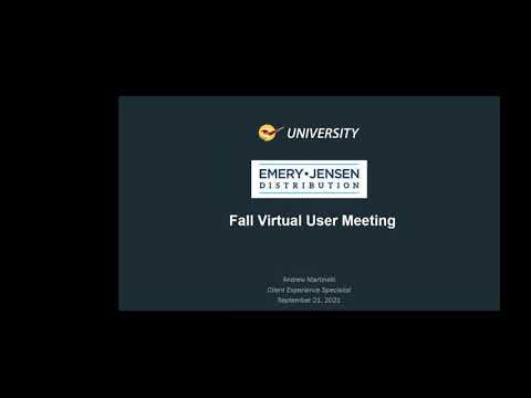 Emery Jensen 2021 Virtual User Meeting