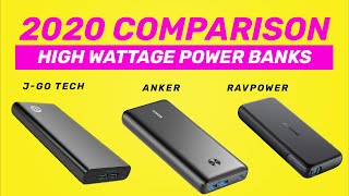 TESTED: High Wattage Power Delivery Power Bank Comparison 2020