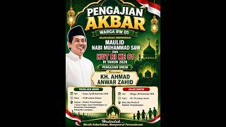 🔴LIVE KH ANWAR ZAHID | PERINGATAN MAULID NABI MUHAMMAD SAW | YOSOWILANGUN LUMAJANG