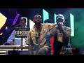 Nigerian singer Davido with Rwandan rapper Jay Polly