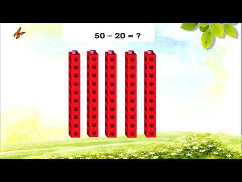 KHỐI 1- TOÁN- 20 + 30; 50 - 20