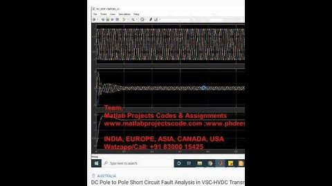 DC Pole to Pole Short Circuit Fault Analysis in VSC HVDC Transmission System