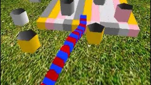 Hybrid control strategy for a chain type modular robot: Simulation examples