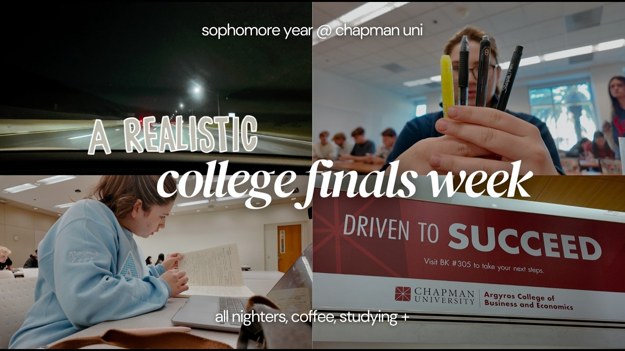 Finals Week in College | 📚All-Nighters & ☕Coffee