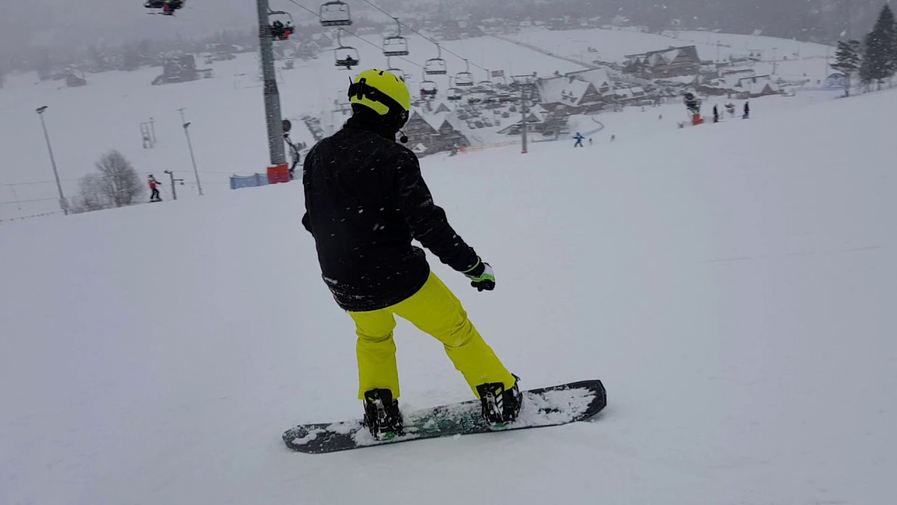 Freestyle snowboard ride Kaniówka (Białka Tatrzańska) 2019 YouTube