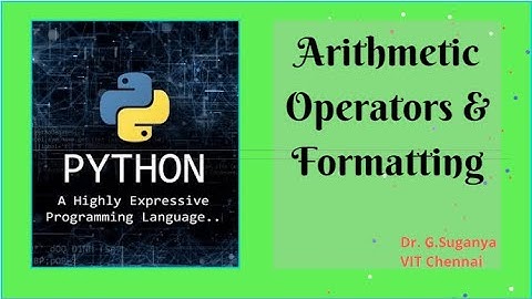 Session 3:  Arithmetic Operators