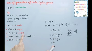 Group Theory | lec#24 number of generators of finite cyclic group trick #mathematics #ppsc#math lec